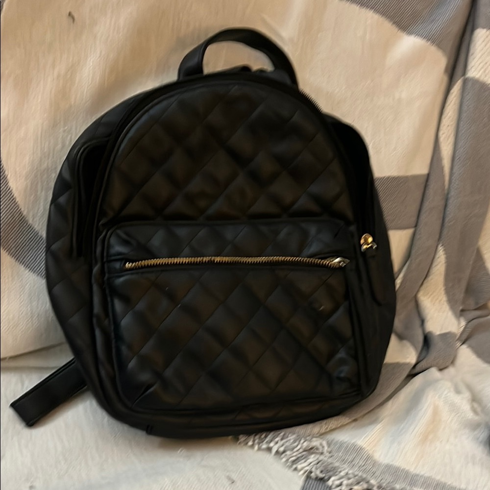 Liz Claiborne Black Quilted Backpack